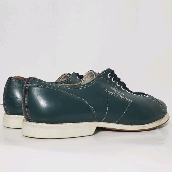 Linds Limited Edition Bowling Shoes Green Black Leather Men’s 11EE Made in USA main image 11